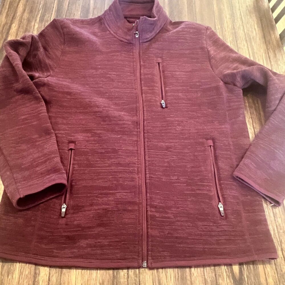UNTUCKit Kezoh Fleece Jacket Mens XL  Full Zip Hiking Outdoors zip pockets